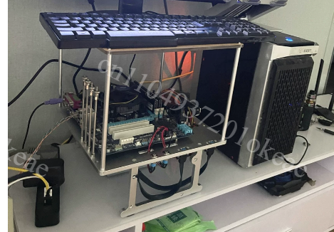 Aluminum Open Frame Test Bench Water Cooling - JXK-K2 Open Frame Full Aluminum Computer