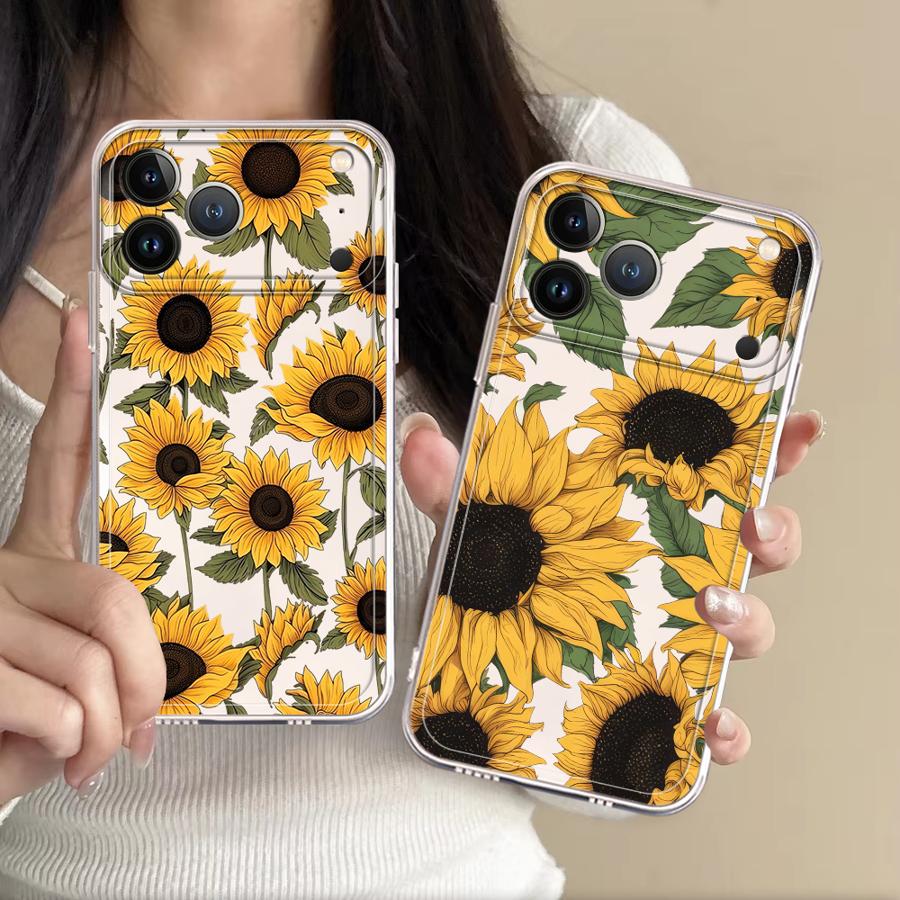 Mini Pc Case - Cute Sunflower Pattern Case for Apple