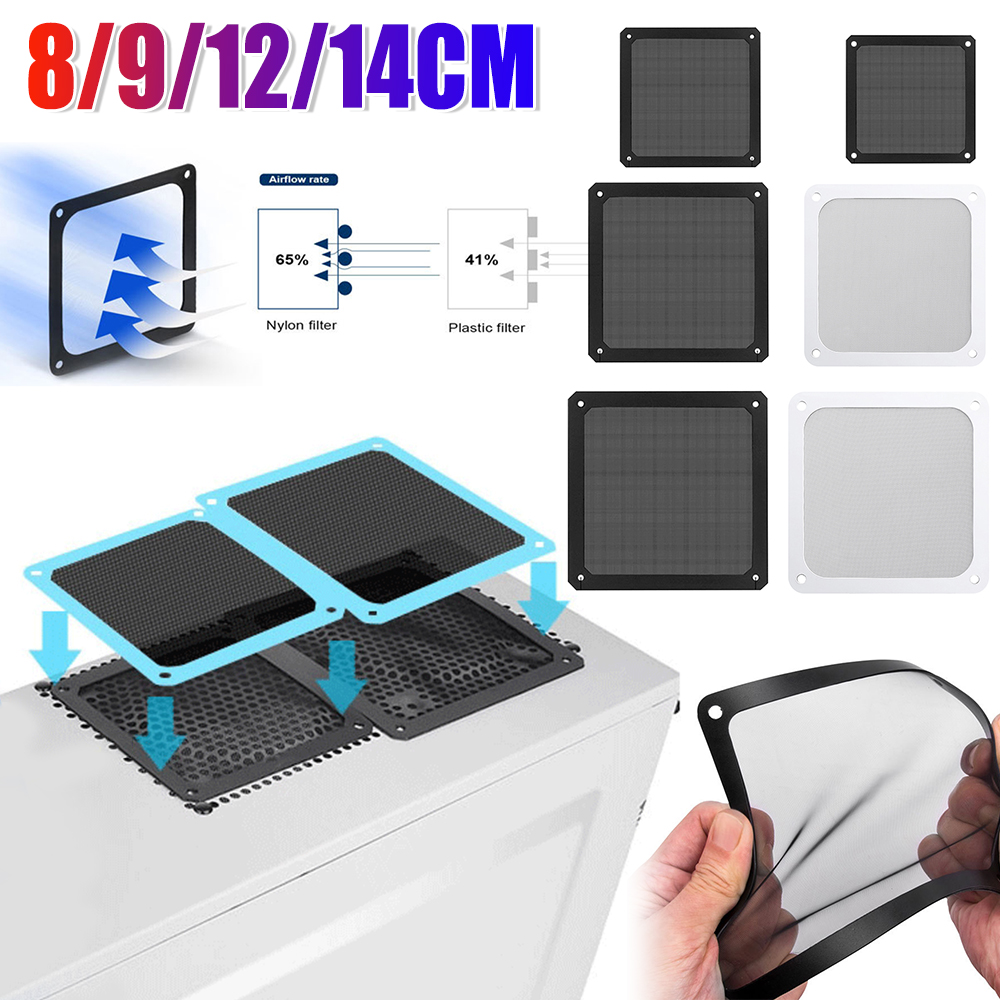 1/2X 8/9/12/14cm Magnetic Fram - Dust Filter Pc recension och pris