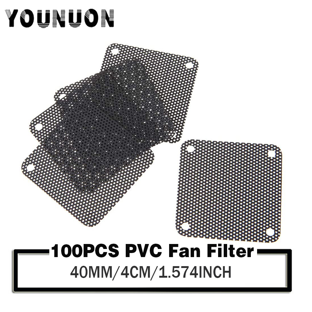 100Pcs YOUNUON 40mm Fan Filter - Dust Filter Pc recension och pris