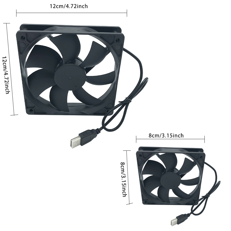 8/12cm 12V USB Powered Compute - Pc Chassis recension och pris